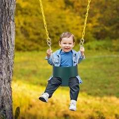 Sorbus Baby Bucket Swing 68inch, High Back, Support 220lb for Kids Outdoor Play