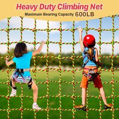 Heavy Duty Polyester Climbing Cargo Net for Kids Outdoor Use 3.3ft x 6.6ft