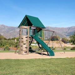 Lifetime 91069 Big Stuff Earthtone Swing Set – Durable Outdoor Play Playground