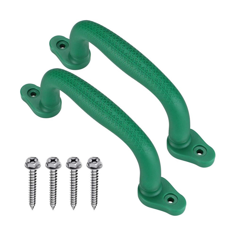 SELEWARE Green Playground Safety Grab Handles, Non-Slip Plastic Kid… Fast Ship