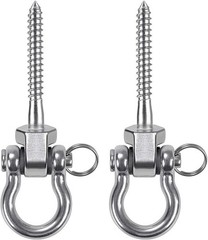 Heavy Duty Swing Hangers – Set of 2 Stainless Steel Screw Brackets for Indoor…
