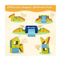 STAOLENE Soft Foam Climbing Blocks and Ball Pit 6PCS Toddler Climbing Toys In…
