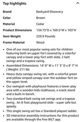 Backyard Discovery Oakmont Swing Set – 65164D