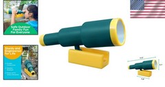 Kids’ Pirate Telescope – Fun Green Attachment for Treehouse, Playset & Swing Set