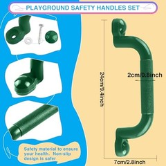 4 Pack Kids Playground Safety Handles Plastic Swingset Handle Grab Color Set 1