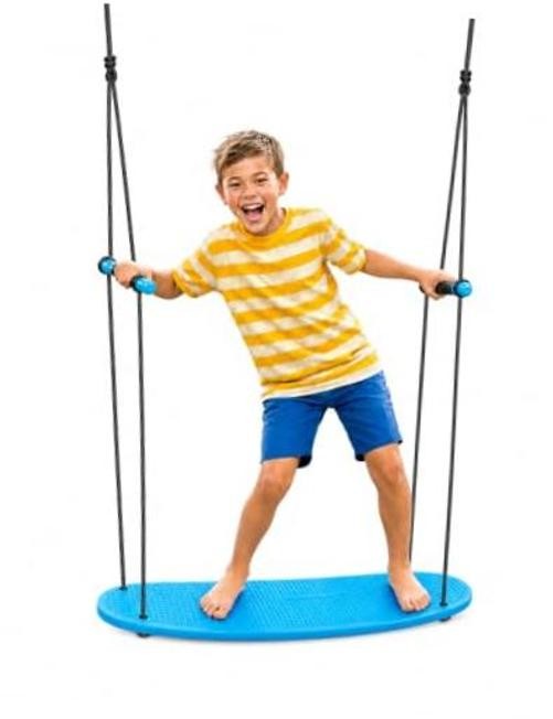 Kick Stand Up Surfing Tree Swing Outdoor Swings for Kids Up to 200 Lbs – Blue