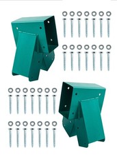 HANDYGO Swing Set Brackets – Heavy Duty Steel Swing Kit, 2 DIY Wooden Swing Hard