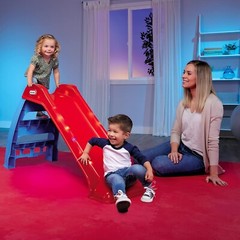 Red Light-Up Kids Slide with 8 LED Patterns – Perfect Fun for Ages 1.5-6