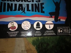 Slackers NINJA LINE American Ninja Line 36′ w/ Obstacles Slackline