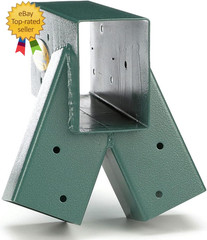 Easy 1-2-3 A-Frame 2 Brackets for Swing Set with All Mounting Hardware, Green