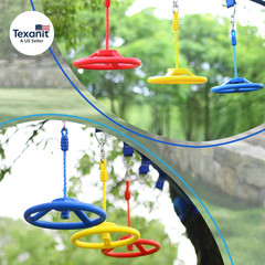 Craft Ninja Warrior Obstacle Course Accessories Kids Outdoor Play – 7Pc Rings, 2