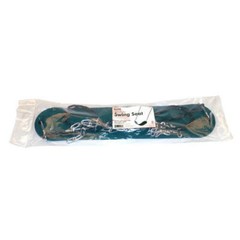 GREEN Playground Swing Set Seat Belt Vinyl Coated Zinc Chain, Hanger & Hooks
