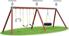 Easy 1-2-3 90° A-Frame Swing Set Bracket Heavy Duty for Ez, Simple Install – …