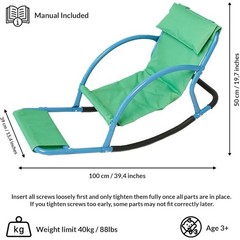 Sensory Seesaw Chair Kids Motor Skills Balance Rocking Indoor Outdoor Play New