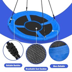 Saucer Swing for Kids – 40 Inch Outdoor Tree Swing with 660 lb AB010006-1