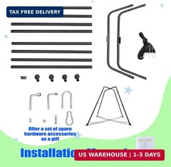 Swing Stand Frame with Sensory Pod Swings and Chair,X-Shaped Swing Set，Heavy-Dut