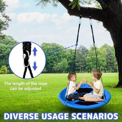 Saucer Swing for Kids – 40 Inch Outdoor Tree Swing with 660 lb AB010006-1