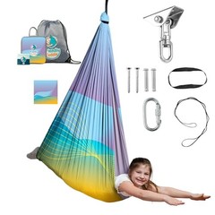 Indoor Sensory Swing for Kids or Outdoor – Holds 300lbs, Double Radiant Wave