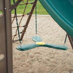 Lifetime 91069 Big Stuff Earthtone Swing Set – Durable Outdoor Play Playground