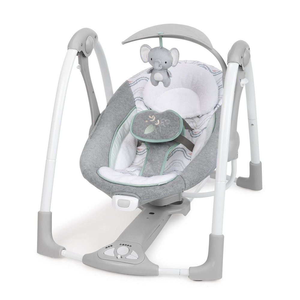 ConvertMe 2-in-1 Compact Portable Baby Swing Infant Seat Vibrations 0-9M