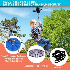 Zip Line Kit for Kids Adults : Up to 450Lbs 150FT Zipline for Backyard Outdoor w