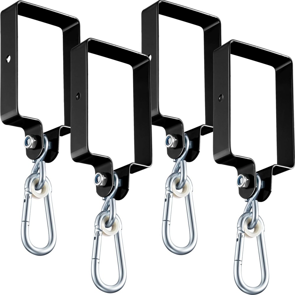 Dunzy 4 Pcs Metal Swing Set Accessories Includes Snap Hooks Brackets Attachme.