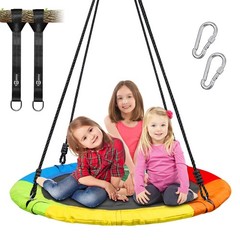 700lb 40 Inch Saucer Tree Swing for Kids Adults Outdoor 900D Oxford Waterproo…
