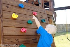 Rock Wall DIY BLUE Plastic Hand Hold Hold Foot Hold Child Kid Upper Body Kit