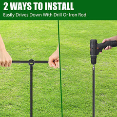 Earth Ground Anchor 18 Inch Spiral Blade Heavy Duty Earth Anchors Swing Set Anch
