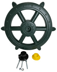 SwingSet Playset Playground Toys (Ships Wheel, Telescope & 4 Green Hand grips)