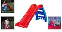 Exciting Light-Up Slide for Kids 1.5-6 – Portable Indoor/Outdoor Red Slide