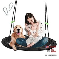 Tree Swing with PP Mat – Durable, Safe, and 40 inches diameter+No Extra Straps