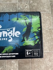 Ninja Obstacle Course 7 Obstacles Monkey bars Swing Rings 36’ Slackline Into Kit