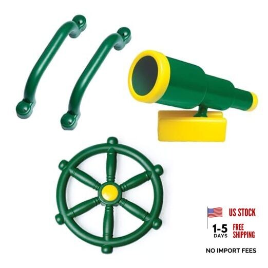 Playground Accessories for Kids Outdoor Playset Kids Telescope, Wheel, Bars