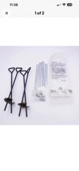 4 Pack Swing-N-Slide Anchor It Universal Metal Ground Anchors In Black NE 4521