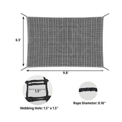 Climbing Cargo Net – 6.5′ x 9.8′, Double Layer Playground Safet… USA FAST SHIP