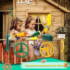 11 Pcs Playground Swing Set Accessories Plastic Pirate Steering Wheel with