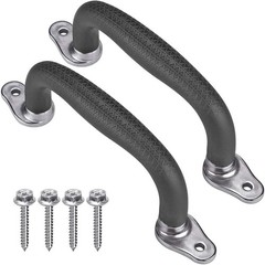 Non-Slip Black Playground Safety Handles, Durable Grab Hand Grips for Indoor