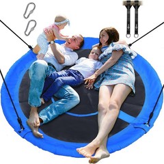 Trekassy 60″ Large Saucer Tree Swing for Kids Adults 900D Oxford Waterproof with