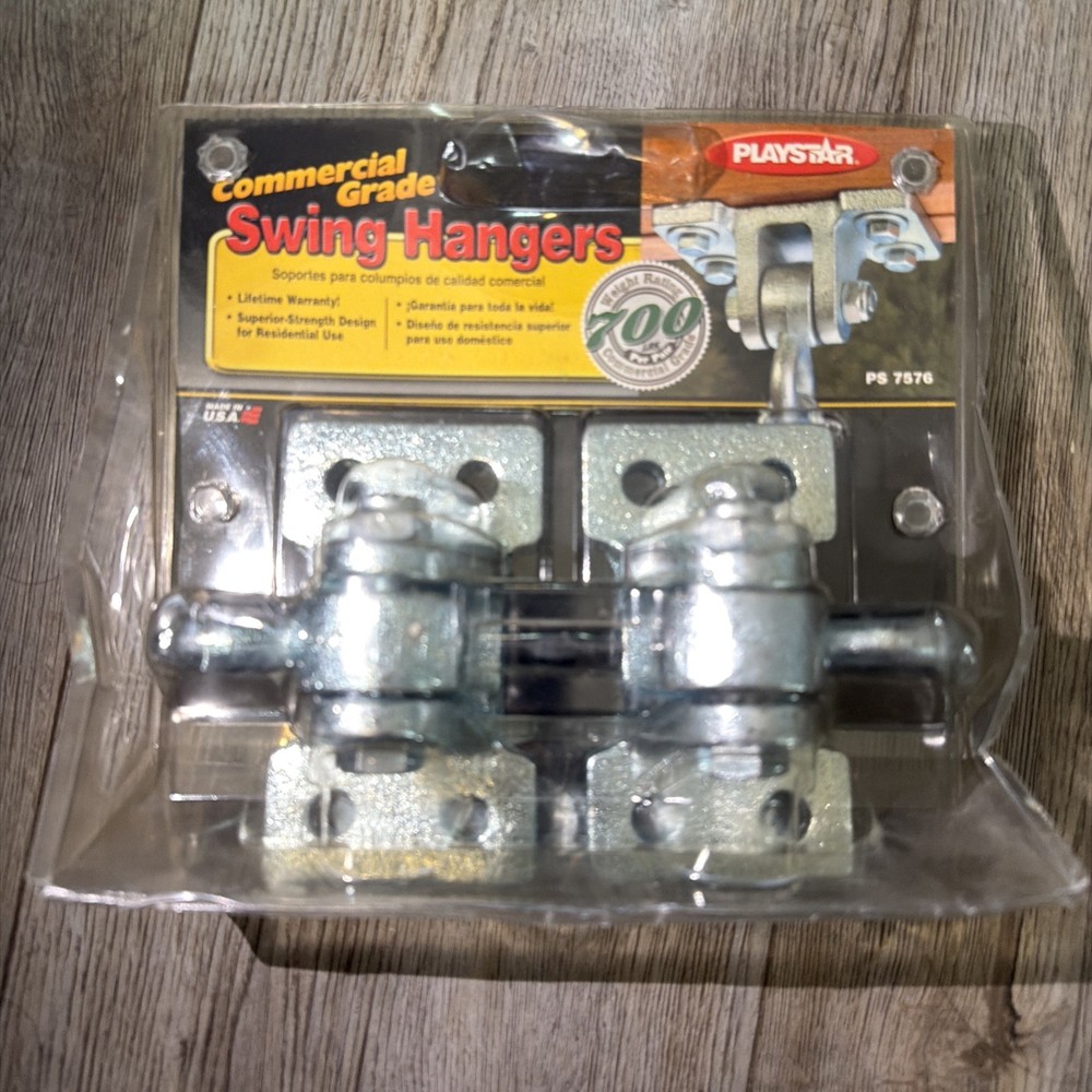 NEW Playstar 2-Pack Swing Hangers Steel Galvanized For Wood Swing Beams PS 7576