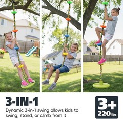 Tree Swing Climbing Rope, Heavy Duty Swings Seat Replacement for Kids Disc Ro…