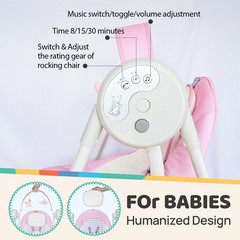 Baby Swing SpaceSaver Ultra-Compact Foldable Infant Swing (Fits in 5.3″ Gaps!…