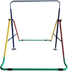 Deluxe 4-in-1 Kids Jungle Gym Set: Climb, Swing, Rings, Basketball Net