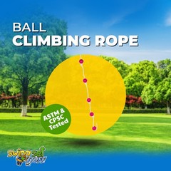 SWING SET STUFF BALL ROPE PINK park plastic playground accessories hang kid 0251