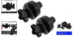 2-Piece Garden Swing Canopy Replacement Fittings for Enhanced Stability