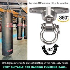 Antirust Swing Hanger Heavy Duty 360°+180°Rotation 1500LB Capacity Wood Playgrou