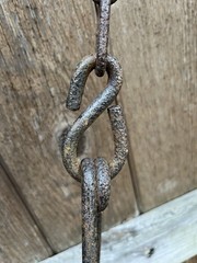 Vintage Early 1900’s Red Metal Gametime Swing Seat w/ Original Chains and Hooks