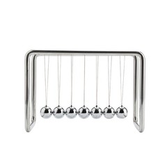 CERROPI Newtons Cradle Pendulum with 7 4.52 x 6.69 x 3.54 inches, Silver