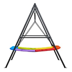 VEVOR Swing Set for Backyard Swingset Outdoor for Kids 60 x 32 in A-Frame Stand