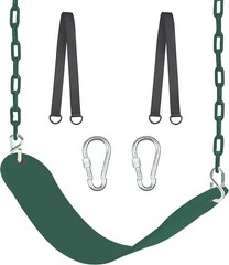 Swing Seat 66″ Heavy Duty Coated Iron Chain Sensory Swing Therapy Swing